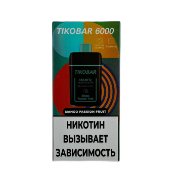 Эл. сиг. TIKOBAR 6000 Mango Passion Fruit (Манго Маракуйя) 2 % Эл. сиг. TIKOBAR 6000 Mango Passion Fruit (Манго Маракуйя) 2 %