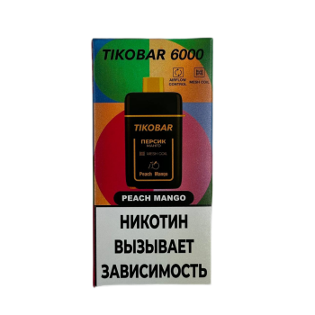Эл. сиг. TIKOBAR 6000 Peach Mango (Персик Манго) 2 % Эл. сиг. TIKOBAR 6000 Peach Mango (Персик Манго) 2 %