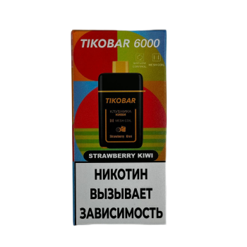 Эл. сиг. TIKOBAR 6000 Strawberry Kiwi (Клубника Киви) 2 % Эл. сиг. TIKOBAR 6000 Strawberry Kiwi (Клубника Киви) 2 %