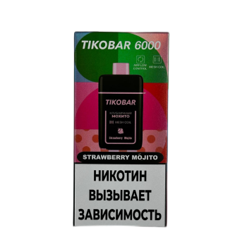 Эл. сиг. TIKOBAR 6000 Strawberry Mojito (Клубничный Мохито) 2 % Эл. сиг. TIKOBAR 6000 Strawberry Mojito (Клубничный Мохито) 2 %