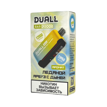 Эл. сиг. DUALL BAR 12000 Ледяной арбуз с дыней 2 % Эл. сиг. DUALL BAR 12000 Ледяной арбуз с дыней 2 %