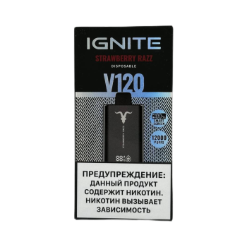 Эл. сиг. IGNITE V 120 12000 Strawberry Razz 2% Эл. сиг. IGNITE V 120 12000 Strawberry Razz 2%