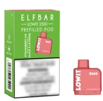 Картридж ELFBAR LOWIT 2500 Ледяная клубника /Strawberry Ice, 6мл