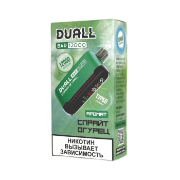 Эл. сиг. DUALL BAR 12000 Спрайт огурец 2 %