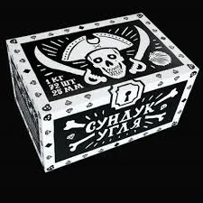 Уголь ХЛГN СУНДУК 72 шт (25 мм)