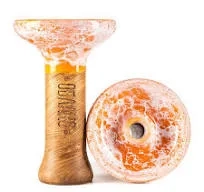 Чаша ОБЛАКО Phunnel M Glaze Оранжево Белый Мрамор Чаша ОБЛАКО Phunnel M Glaze Оранжево Белый Мрамор