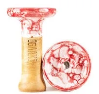 Чаша ОБЛАКО Phunnel S Glaze Красно-Белый Мрамор Чаша ОБЛАКО Phunnel S Glaze Красно-Белый Мрамор