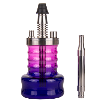 Кальян Pizduk LITE Black-bag (Фиол/розовая колба)