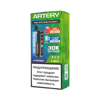 Эл. сиг. ARTERY CL6 30000 (Flavor+Ice) Черника Мята / Blueberry Cool Mint 2%