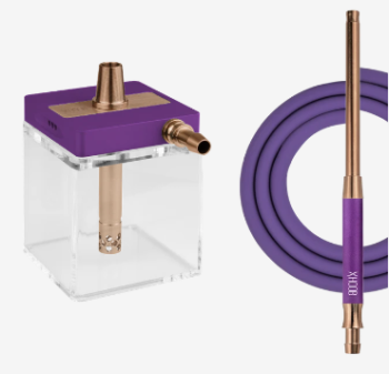 Кальян Hoob subAtom Royal Purple x SS | Cube mini Gold