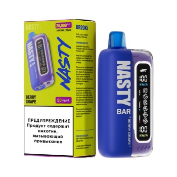 Эл. сиг. NASTY BAR XL DR20Ki 20000 Berry Grape / Ягоды виноград 2 %