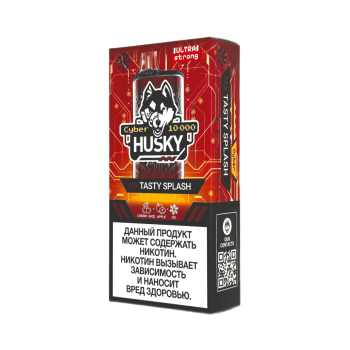 Эл. сиг. HUSKY CYBER 10000 Ultra Strong Tasty Splash /Ледяной сок вишни и яблока 2 %