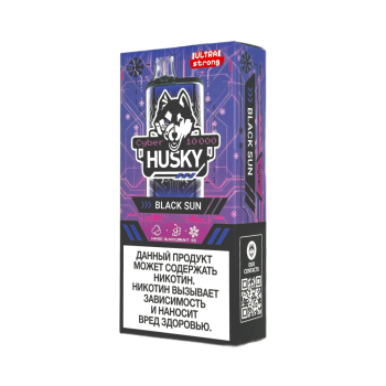 Эл. сиг. HUSKY CYBER 10000 Ultra Strong Black Sun / Манго, чёрная смородина, лёд 2 %