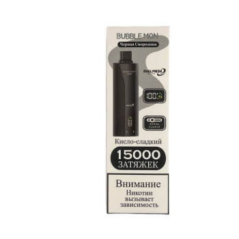 Эл. сиг. BUBBLEMON BOOSTER 15000 Черная смородина / Blackcurrant berry 2 %
