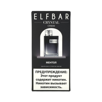 Эл. пароген. ELFBAR 600 CR Ментол 2 % Эл. пароген. ELFBAR 600 CR Ментол 2 %