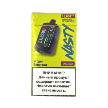 Эл. сиг. NASTY BAR D16Ki 16000 Berry Grape / Ягоды виноград 2 %