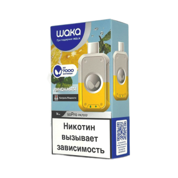 Эл. сиг. WAKA soPRO PA 7000 Лимон мята 1,8 % Эл. сиг. WAKA soPRO PA 7000 Лимон мята 1,8 %
