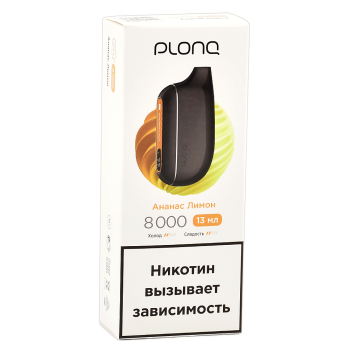 Эл. сиг. PLONQ MAX S 8000 Ананас лимон 2% Эл. сиг. PLONQ MAX S 8000 Ананас лимон 2%