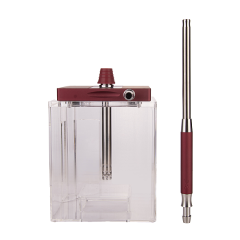 Кальян Hoob Atom Wine red x Stainless steel | Комплект Стандарт Кальян Hoob Atom Wine red x Stainless steel | Комплект Стандарт