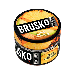 Бестабачная безникотиновая смесь для кальяна BRUSKO, 250 г, Дыня с ананасом Бестабачная безникотиновая смесь для кальяна BRUSKO, 250 г, Дыня с ананасом