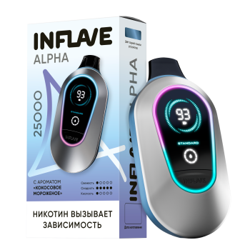 Эл. сиг. INFLAVE ALPHA 25000 Кокосовое мороженое 2 %