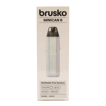 Электронная система доставки никотина Brusko Minican 6, Жемчужный (Pure white). Электронная система доставки никотина Brusko Minican 6, Жемчужный (Pure white).