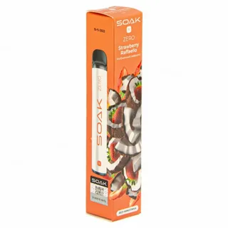 Эл. сиг. SOAK X ZERO WHITE 2200 Strawberry Raffaello/ Клубничный рафаэлло 0 % Эл. сиг. SOAK X ZERO WHITE 2200 Strawberry Raffaello/ Клубничный рафаэлло 0 %