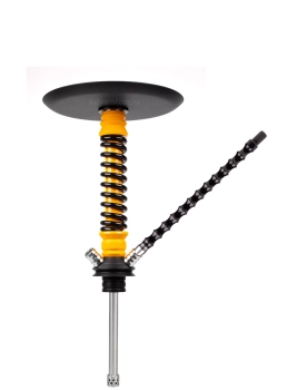 Кальян MAMAY CUSTOMS Coilover MINI BASE желтый яичный/черный глянец (без колбы)