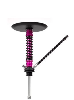 Кальян MAMAY CUSTOMS Coilover MINI BASE розовый флюр/черный глянец (без колбы)