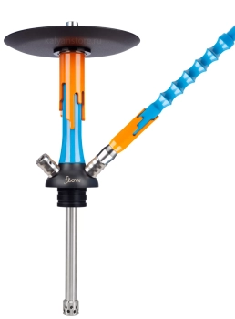 Кальян MAMAY CUSTOMS Flow голубой/оранжевый (без колбы)