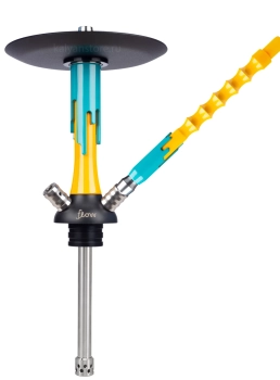 Кальян MAMAY CUSTOMS Flow жёлтый яичный/морская волна (без колбы)