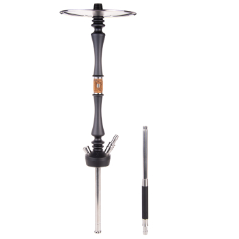 Кальян Hoob Mars Pro | Чёрный x Нержавеющая сталь (Колба прозрачная)