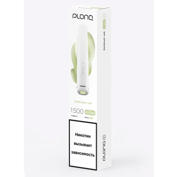 PLONQ PLUS Зелёный чай (1500 затяжек) 20 мг МРК PLONQ PLUS Зелёный чай (1500 затяжек) 20 мг МРК