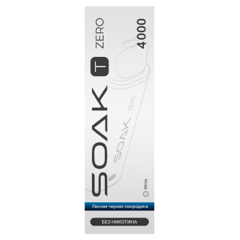 Эл. сиг. SOAK T ZERO 4000 Forest Blackcurrant (Лесная черная смородина) 0%