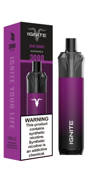Эл. сиг. IGNITE V 30 3000 Aloe Grape/ Алоэ Виноград 2% Эл. сиг. IGNITE V 30 3000 Aloe Grape/ Алоэ Виноград 2%