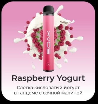 SOAK X Raspberry Yogurt 1500 затяжек