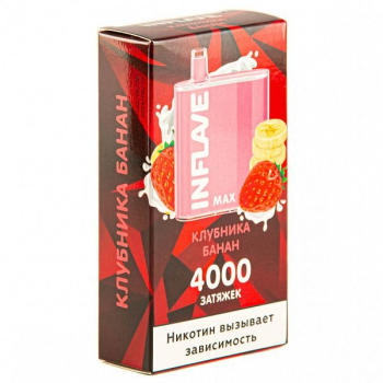 Электронная сигарета INFLAVE MAX Клубника-Банан (4000 затяжек)