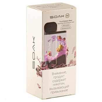 Электронная сигарета SOAK M Fruit Belgian Beer 4000 затяжек
