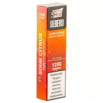 Электронная сигарета SEBERO Arctic Mix Sour Citrus (1200 затяжек)