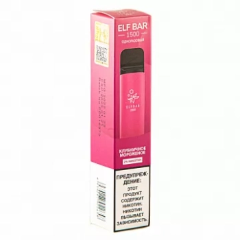 Электронная сигарета ELF BAR Strawberry Ice Cream (1500 затяжек) 20 мг