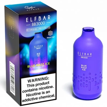 Электронная сигарета ELF BAR BB Blue Razz Ice (3000 затяжек) 20 мг