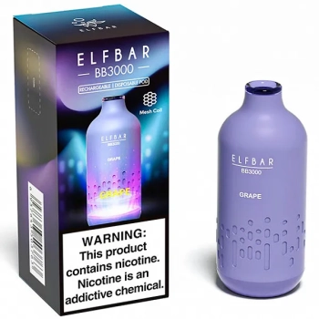 Электронная сигарета ELF BAR BB Grape (3000 затяжек) 20 мг