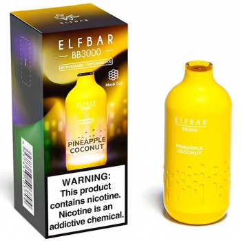 Электронная сигарета ELF BAR BB Pineapple Coconut (3000 затяжек) 20 мг