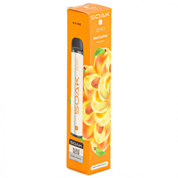 SOAK X ZERO Nectarine 1500 затяжек (без никотина)