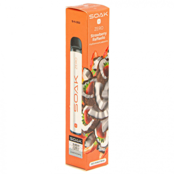 SOAK X ZERO Strawberry Raffaello 1500 затяжек (без никотина)