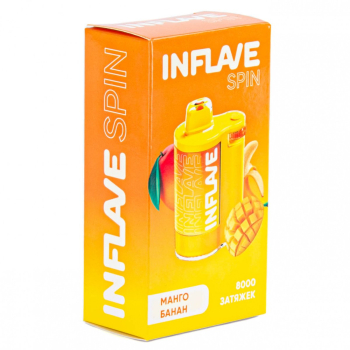 Электронная сигарета INFLAVE SPIN Манго банан (8000 затяжек)