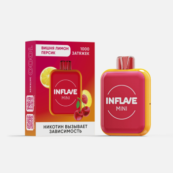 INFLAVE MINI Вишня персик лимон (1000 затяжек)