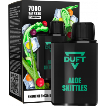 Электронная сигарета DUFT Aloe Skittles (7000 затяжек)