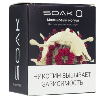 Картридж SOAK Q Малиновый йогурт (2шт)