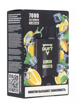 Электронная сигарета DUFT Lemon Mojito (7000 затяжек)